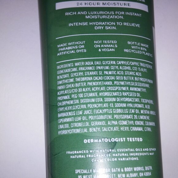 Set of 3 Bath and Body Works Body Cream Lotion Eucalyptus &‎ Spearmint Aroma Zen - Picture 6 of 6